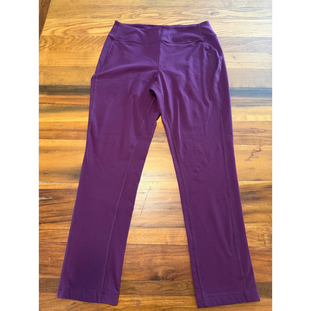 Duluth Trading Co Noga Classic Straight Leg Pants Purple Plum Medium x 31 Inseam